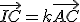 3$\vec{IC}=k\vec{AC}