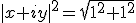 3$|x+iy|^2=\sqrt{1^2+1^2}