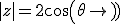 3$|z|=2cos(\theta)