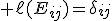 3$ \ell(E_{ij})=\delta_{ij}