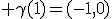 3$ \gamma(1)=(-1,0)