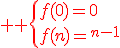 3$ \red \{f(0)=0\\f(n)=2^{n-1}