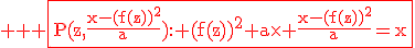 3$ \red \rm \fbox{P(z,\frac{x-(f(z))^2}{a}): (f(z))^2+a\times \frac{x-(f(z))^2}{a}=x}