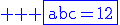 3$ \rm \blue \fbox{abc=12}