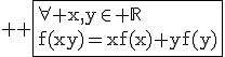 3$ \rm \fbox{\forall x,y\in \mathbb{R}\\f(xy)=xf(x)+yf(y)}
