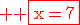 3$ \rm \red\fbox{x=7}