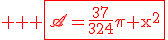 3$ \rm \red \fbox{\scr{A}=\frac{37}{324}\pi x^2}