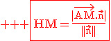 3$ \rm \red \fbox{HM=\frac{|\vec{AM}.\vec{n}|}{||\vec{n}||}