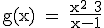 3$ \rm g(x) = \frac{x^2+3}{x-1}