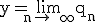 3$ \rm y=\lim_{n\to +\infty}q_n