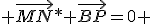 3$ \vec{MN}* \vec{BP}=0 