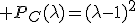 3$ P_C(\lambda)=(\lambda-1)^2