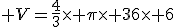 3$ V=\frac{4}{3}\time \pi\time 36\time 6