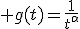 3$ g(t)=\fr{1}{t^\alpha}