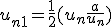 3$ u_{n+1} = \frac{1}{2}(u_n + \frac{a}{u_n})