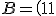 3$B=\(\array{1&0\\0&1}\)