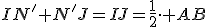 3$IN'+N'J=IJ=\frac12\cdot AB