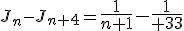 3$J_n-J_{n+4}={4$\fr{1}{n+1}-\fr{1}{n+3