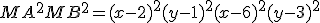 3$MA^2 + MB^2 = (x-2)^2 + (y-1)^2 + (x-6)^2 + (y-3)^2