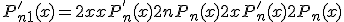 3$P^'_{n+1}(x) = -2xP^{'}_n(x) + 2nP_n(x) + 2xP^'_n(x) + 2P_n(x)