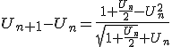 3$U_{n+1}-U_n=\frac{1+\frac{U_n}{2}-U_n^2}{\sqrt{1+\frac{U_n}{2}}+U_n}