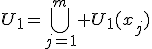 3$U_1=\Bigcup_{j=1}^m U_1(x_j)