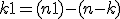 3$k+1 = (n+1)-(n-k)