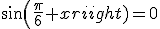 3$sin(\frac{\pi}{6}+x)=0