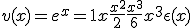 3$v(x) = e^x = 1 + x + \frac{x^2}{2}+\frac{x^3}{6}+x^3\epsilon (x)