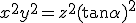 3$x^2 + y^2 = z^2 (\tan \alpha)^2