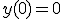 3$y(0)=0