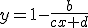 3$y=1-\frac{b}{cx+d}