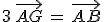 3\,\vec{AG}\,=\,\vec{AB}