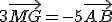 3\vec{MG}=-5\vec{AB}