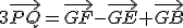 3\vec{PQ}=\vec{GF}-\vec{GE}+\vec{GB}