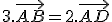 3.\vec{AB}=2.\vec{AD}