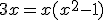 3x=x(x^2-1)