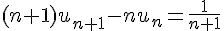 4$(n+1)u_{n+1}-nu_n=\frac{1}{n+1}