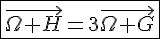 4$\fbox{{\vec{\Omega H}=3\vec{\Omega G}}