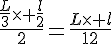 4$\frac{\frac{L}{3}\times \frac{l}{2}}{2}=\frac{L\times l}{12}