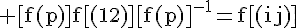 4$\rm [f(p)]f[(12)][f(p)]^{-1}=f[(ij)]