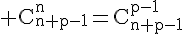 4$\rm C_{n+p-1}^n=C_{n+p-1}^{p-1}