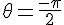 4$\theta=\frac{-\pi}{2}