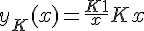 4$ y_K(x) = \fr{K+1}{x}%20+%20Kx