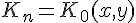 4$K_n=K_0(x,y)