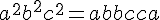 4$a^2+ b^2+c^2= ab+bc+ca