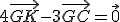 4\vec{GK}-3\vec{GC}=\vec{0}