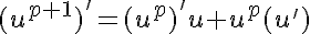 5$(u^{p+1})'=(u^p)'u+u^p(u')