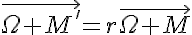 5$\vec{\Omega M'}=r\vec{\Omega M}