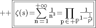 Fonction Zeta et nombres premiers : exercice de mathématiques de ...